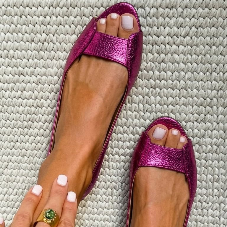 April | Comfort Chic Golden Sandals