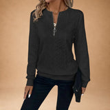 Pauline | Women's Zip-Up Knit Cardigan for Elegant Comfort