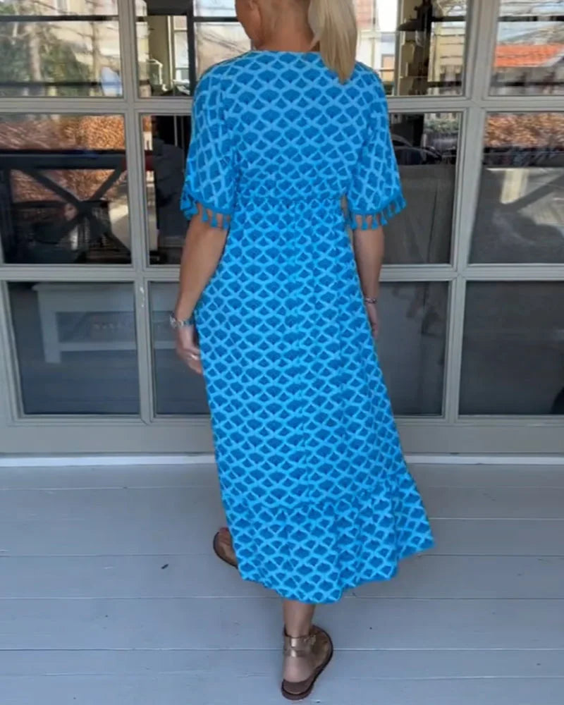 Meg | Wave Print Dress