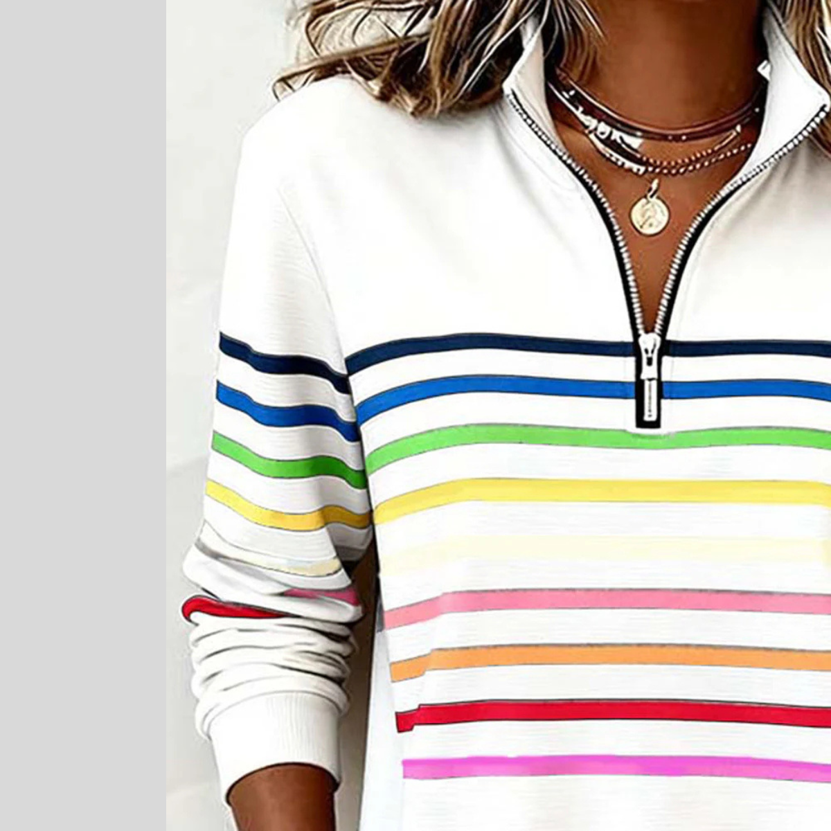 Rosie | Sporty Half-Zip Jumper