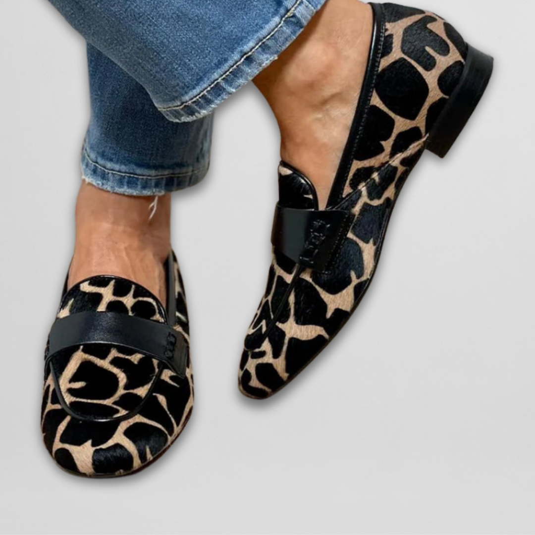 Pauline | Animal Print Loafers