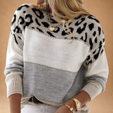 Felicity | Soft-Texture Leopard Print Jumper