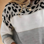 Felicity | Soft-Texture Leopard Print Jumper
