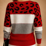 Felicity | Soft-Texture Leopard Print Jumper