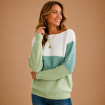 Zoe | Two-Tone Knit Jumper