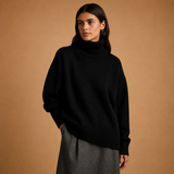 Flora | Sixtine Women's Roll-Neck Jumper, Soft Elegance