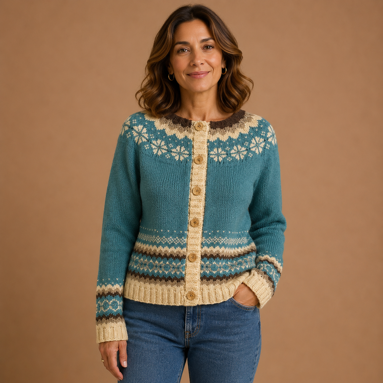 Cassandra | Vintage-Style Knitted Cardigan