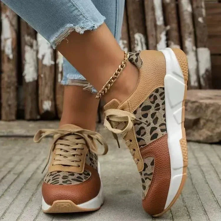 Clarissa | Leopard Print Trainers