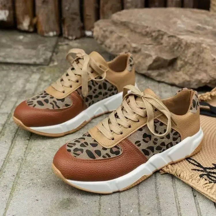 Clarissa | Leopard Print Trainers