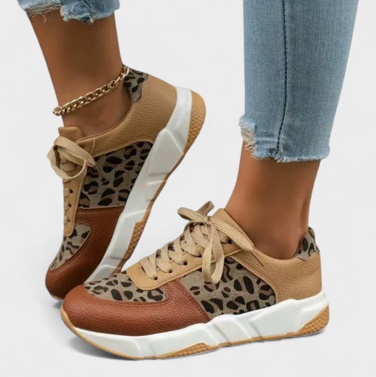 Clarissa | Leopard Print Trainers