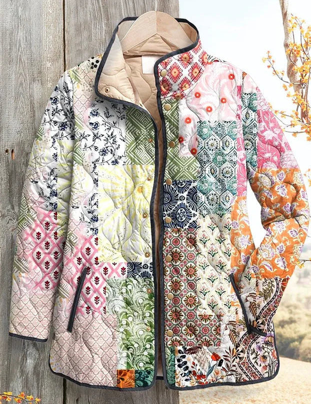 Rosamund | Pastel Floral Patchwork Jacket