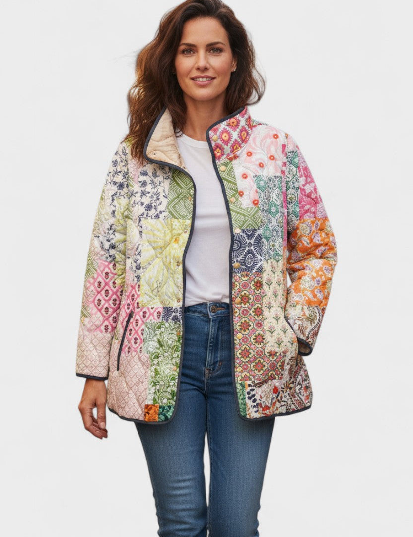 Rosamund | Pastel Floral Patchwork Jacket