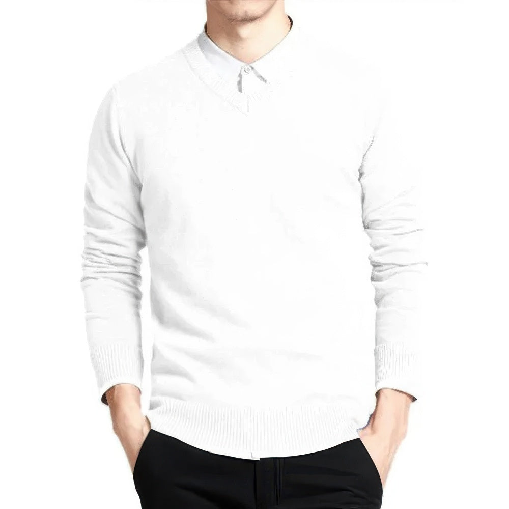 Stuart | Classic Men's V-Neck Jumper