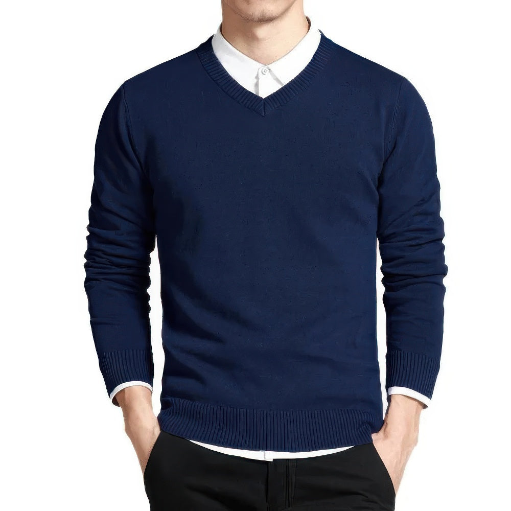 Stuart | Classic Men's V-Neck Jumper