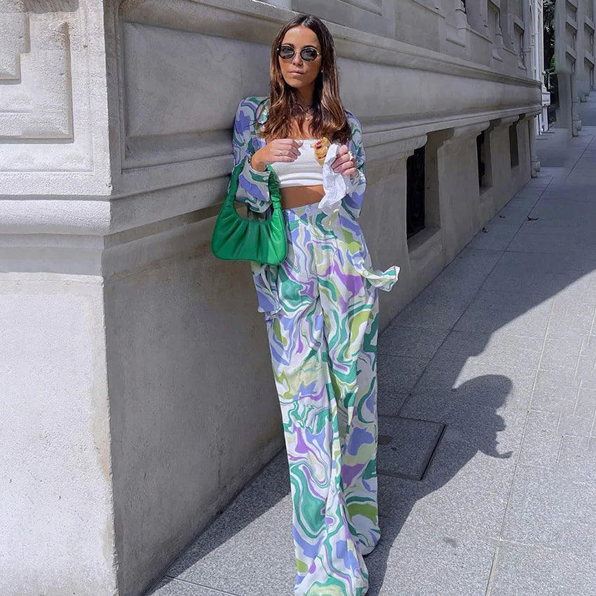 Rosamund | Queen Print Two-Piece