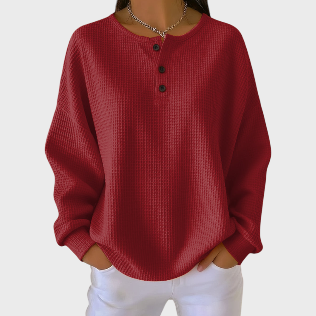 Iris | Cosy Waffle Knit Jumper