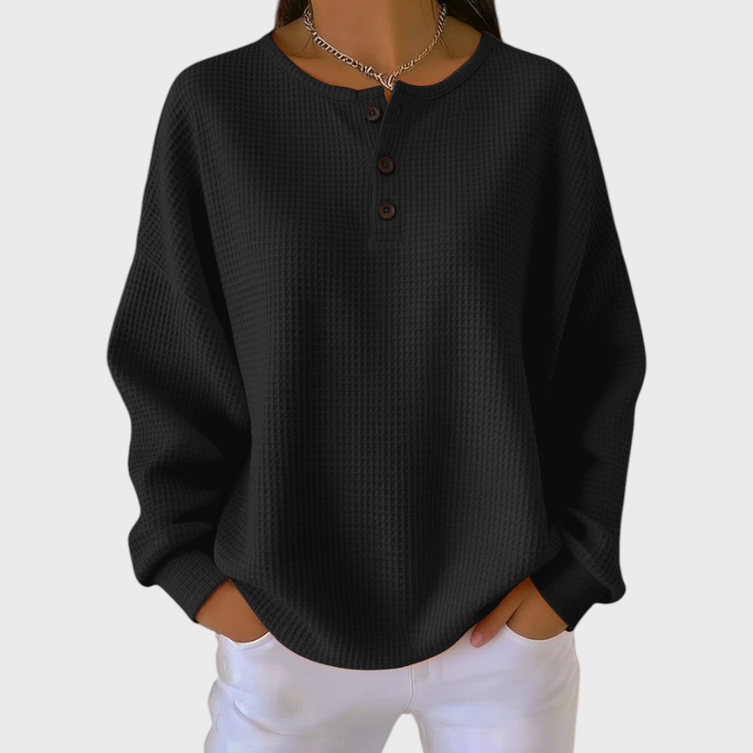 Iris | Cosy Waffle Knit Jumper