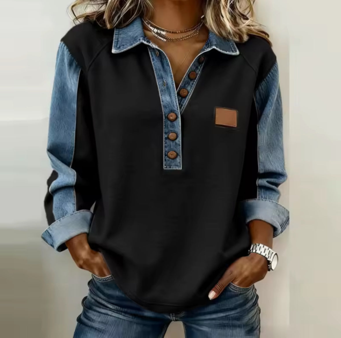 Eliza | Sporty Contrast Jumper