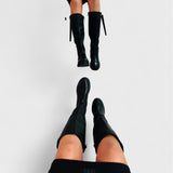 Agnes | Black Tall Boots