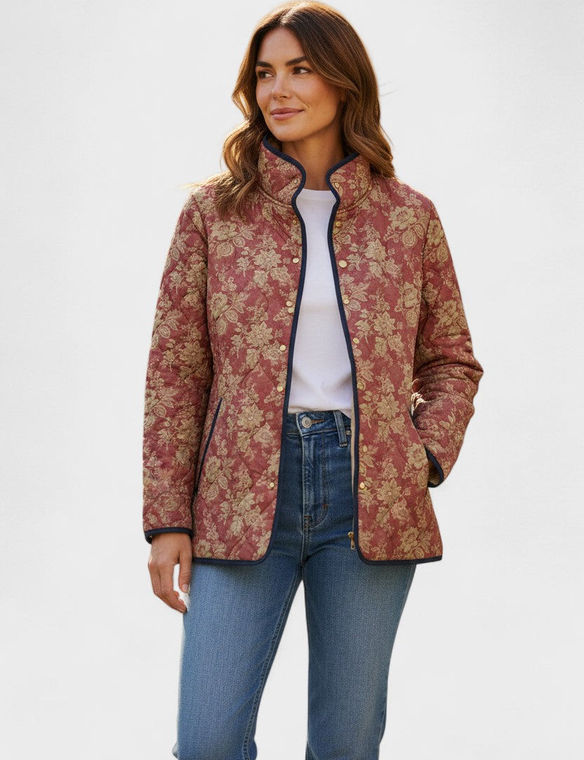 Molly | Terracotta Floral Jacket