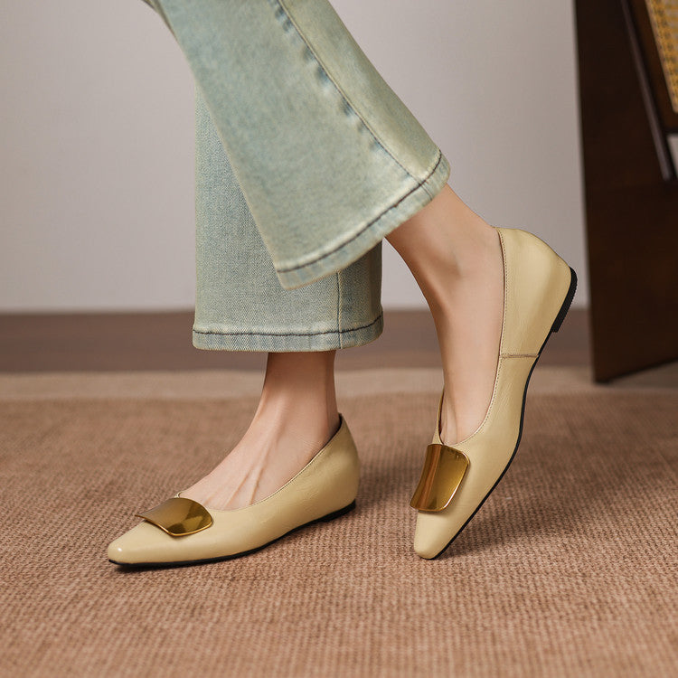 Louisa | Genuine Leather Ballet Flats