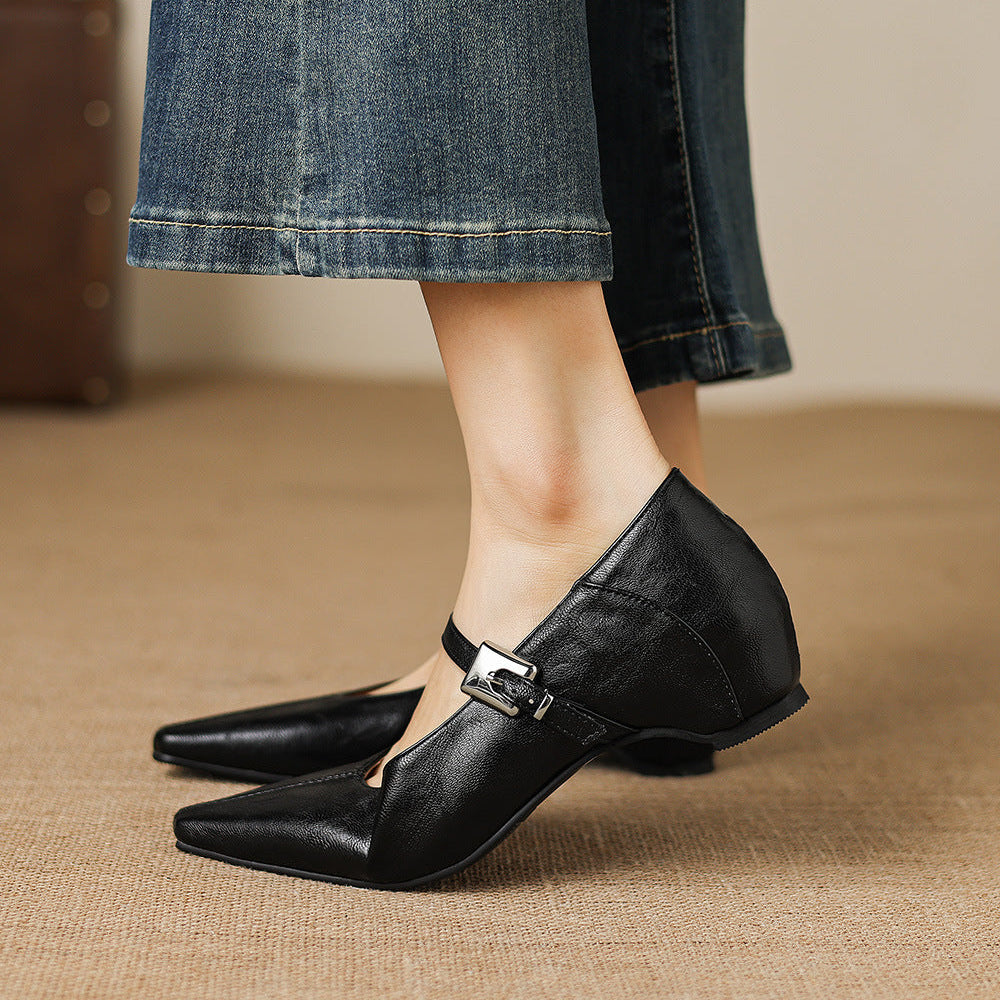 Tamsin | Pointed-Toe Mary Jane Shoe
