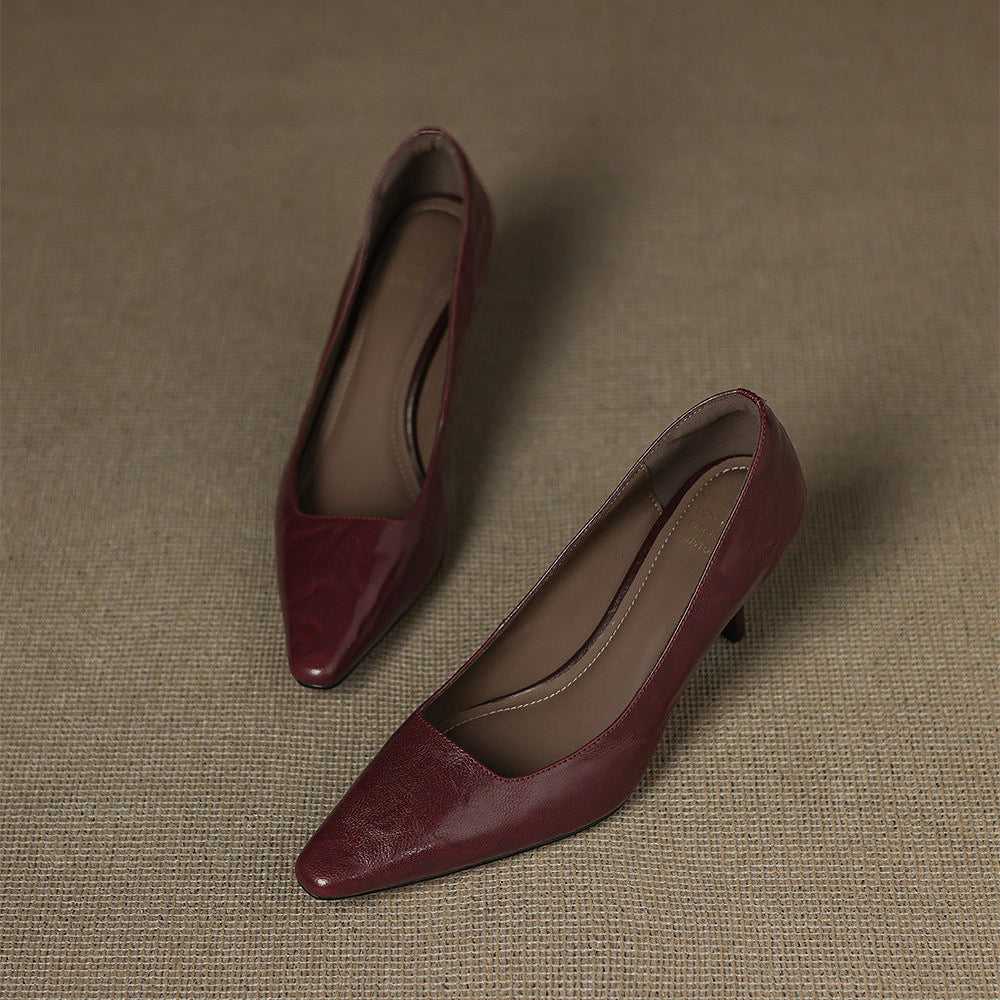 Amanda | Genuine Leather Heels