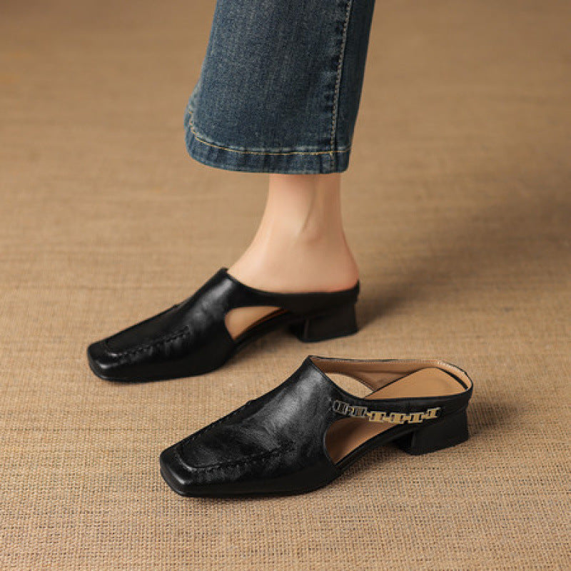 Veronica | Genuine Leather Mules