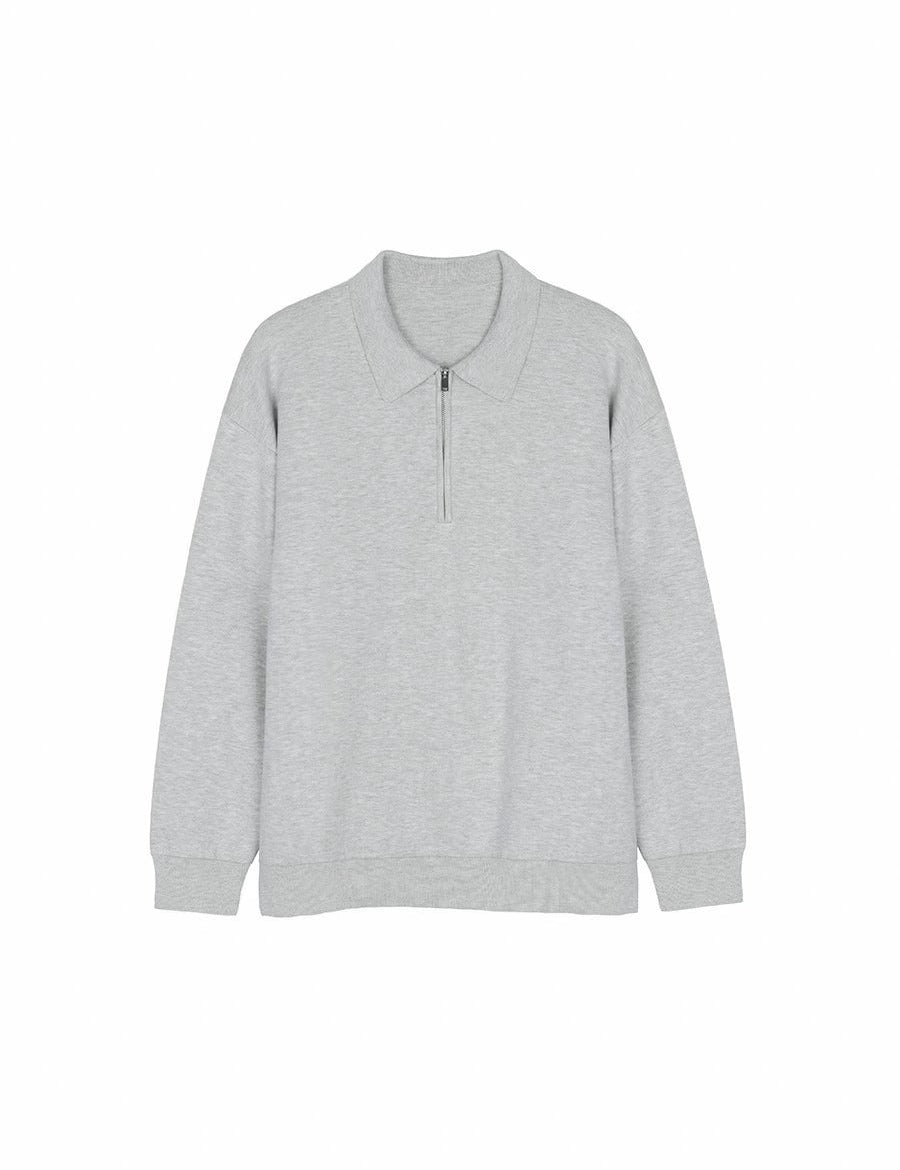 Oliver | Polo-Collar Sweatshirt, Comfortable and Stylish, Relaxed Fit