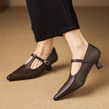 Tabitha | Genuine Leather Court Shoes