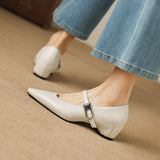 Tamsin | Pointed-Toe Mary Jane Shoe