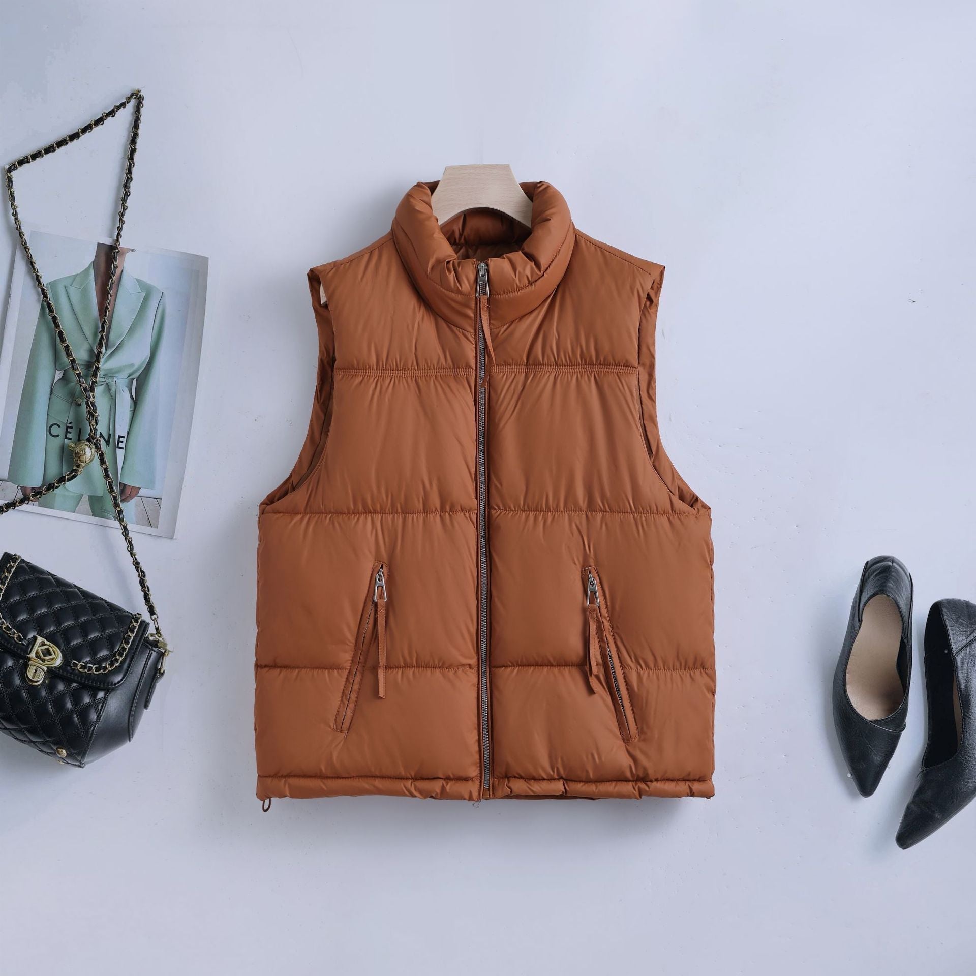 Ellen | Two-Way Zip Gilet
