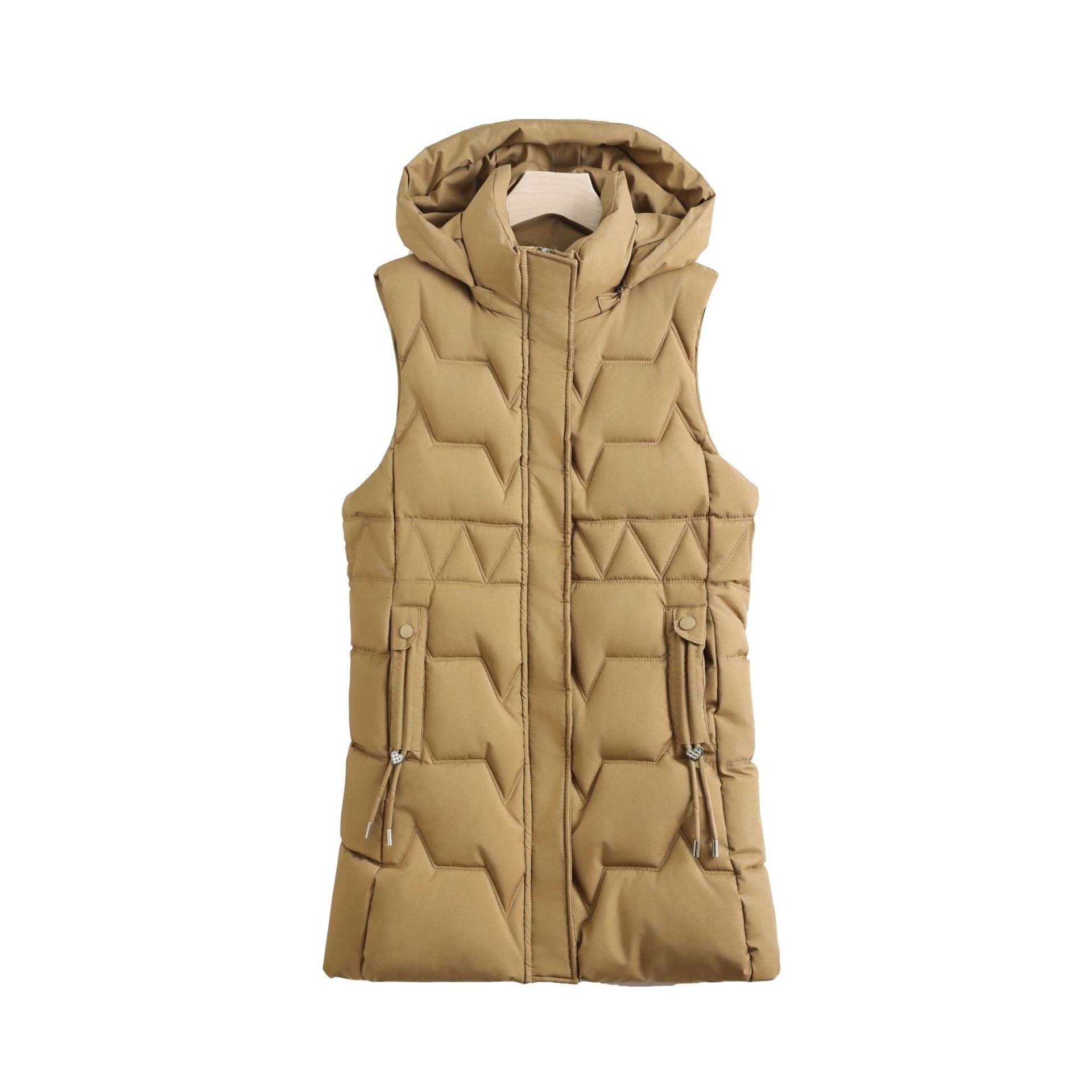 Bridget | Long Hooded Gilet
