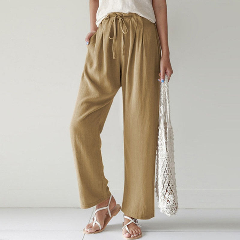 Leah | Comfortable Drawstring Trousers