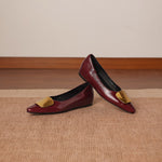 Louisa | Genuine Leather Ballet Flats