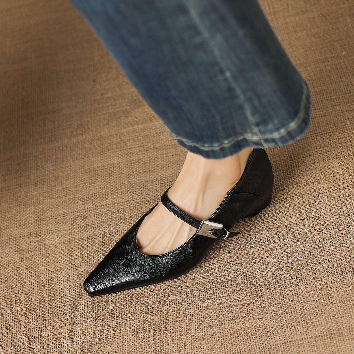 Tamsin | Pointed-Toe Mary Jane Shoe