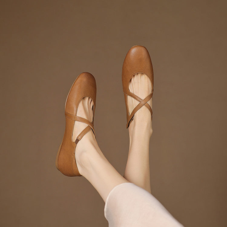 Ada | Genuine Leather Ballet Flats