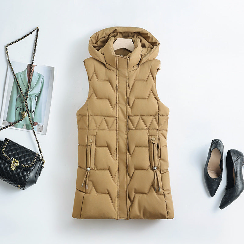 Bridget | Long Hooded Gilet