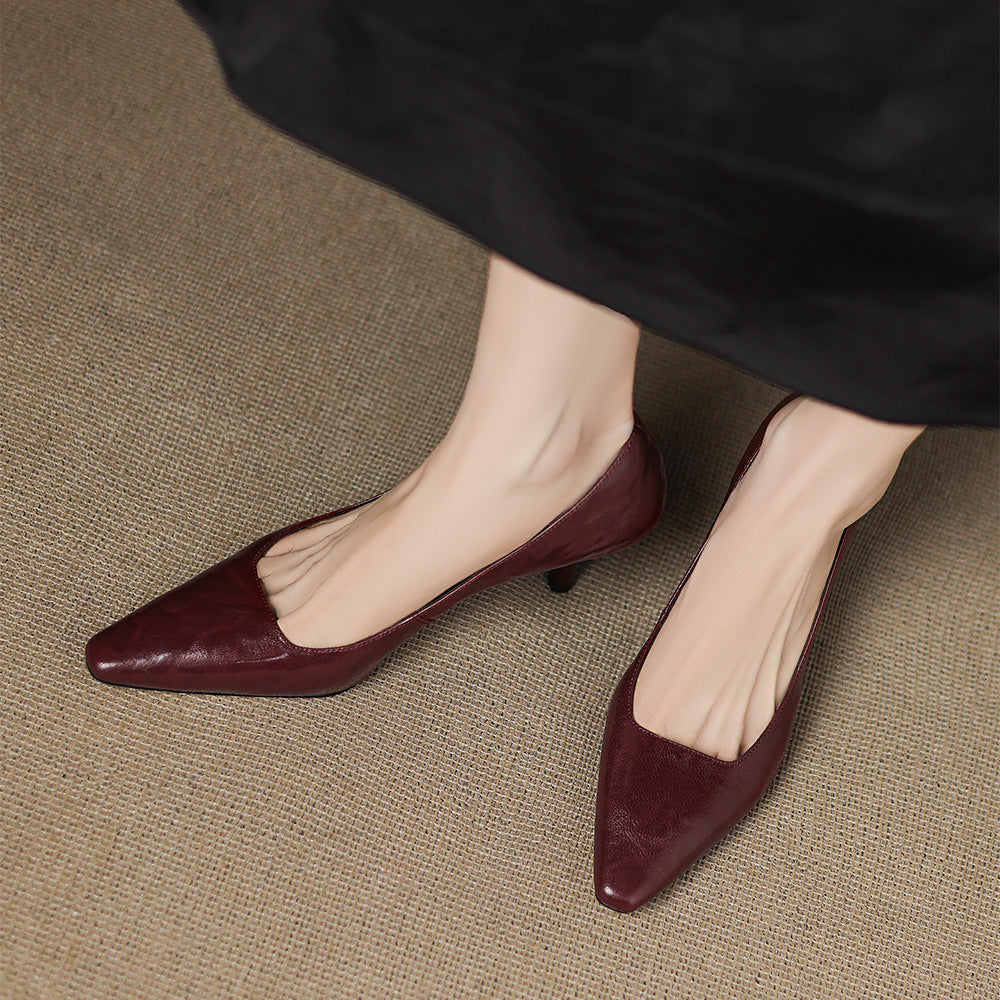 Amanda | Genuine Leather Heels