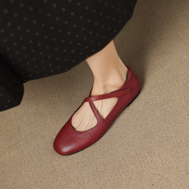 Ada | Genuine Leather Ballet Flats