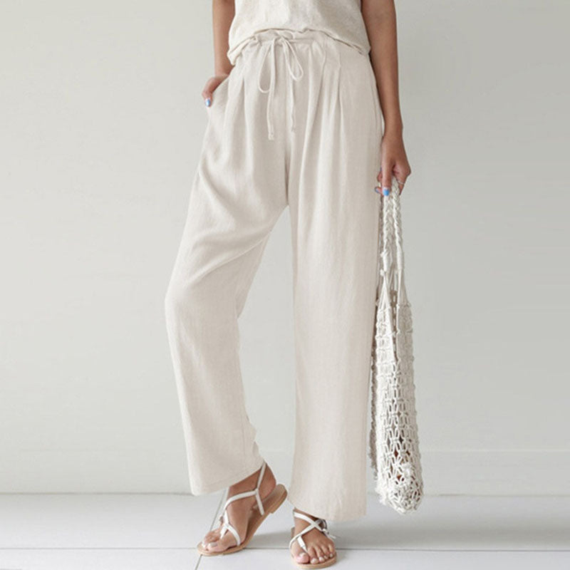 Leah | Comfortable Drawstring Trousers