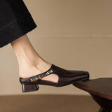 Veronica | Genuine Leather Mules