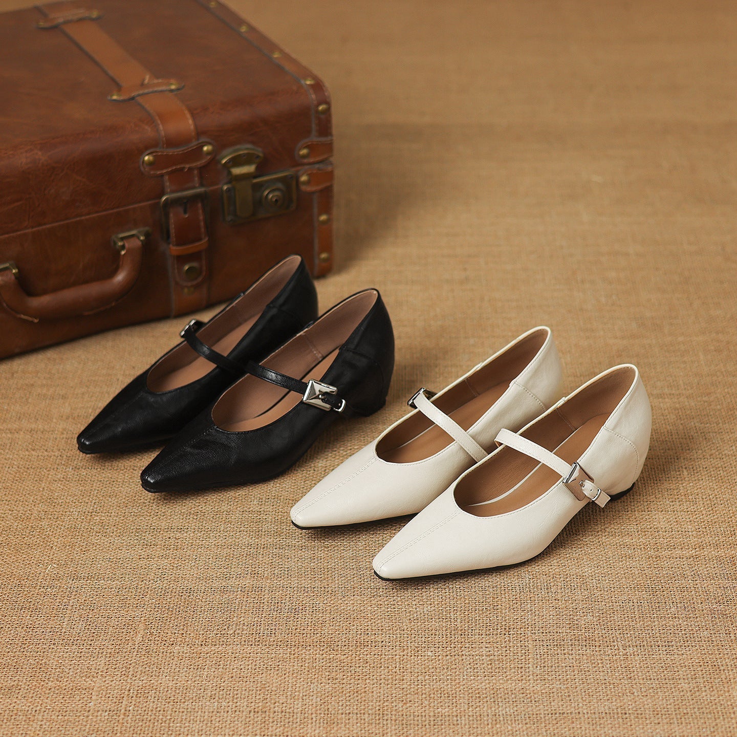 Tamsin | Pointed-Toe Mary Jane Shoe