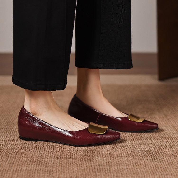 Louisa | Genuine Leather Ballet Flats