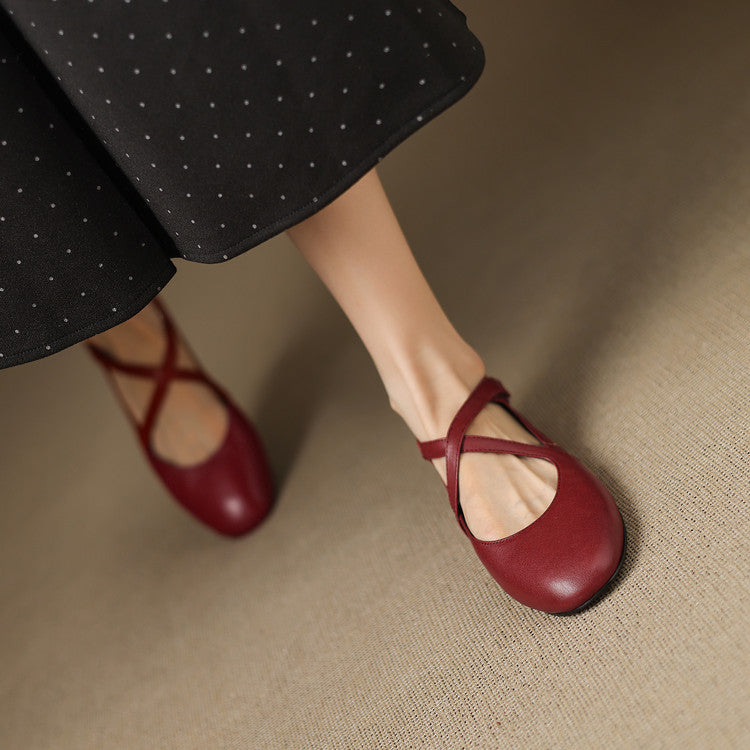 Ada | Genuine Leather Ballet Flats
