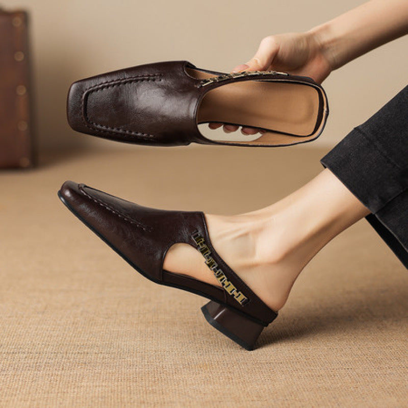 Veronica | Genuine Leather Mules