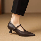 Tabitha | Genuine Leather Court Shoes