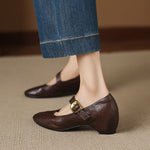 Queenie | Round-Toe Mary Jane Shoe