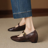 Queenie | Round-Toe Mary Jane Shoe