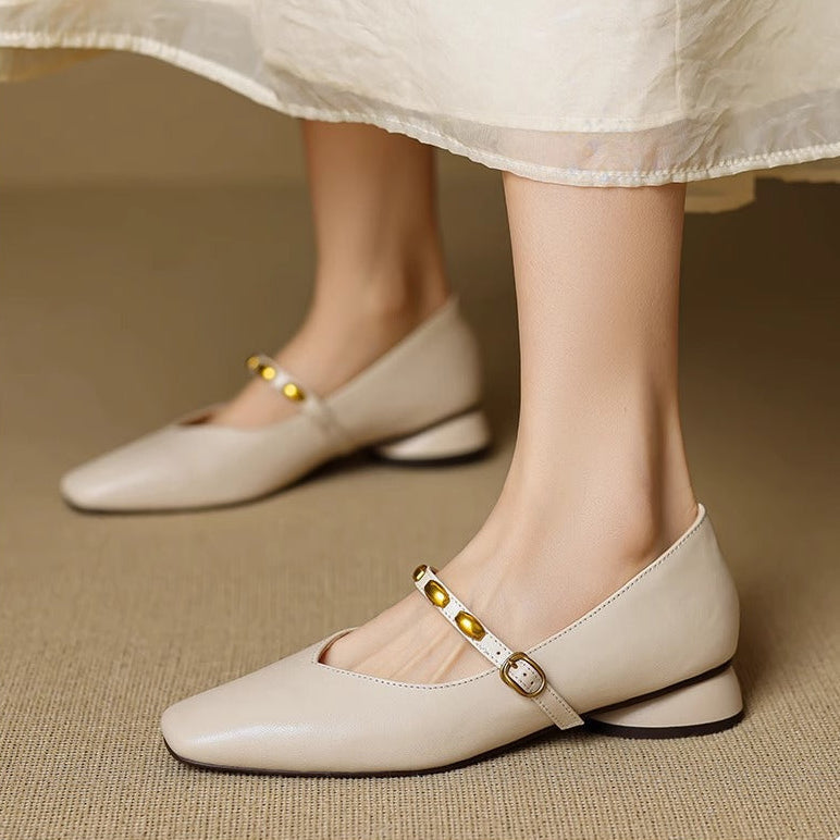 Zara | Genuine Leather Ballet Flats